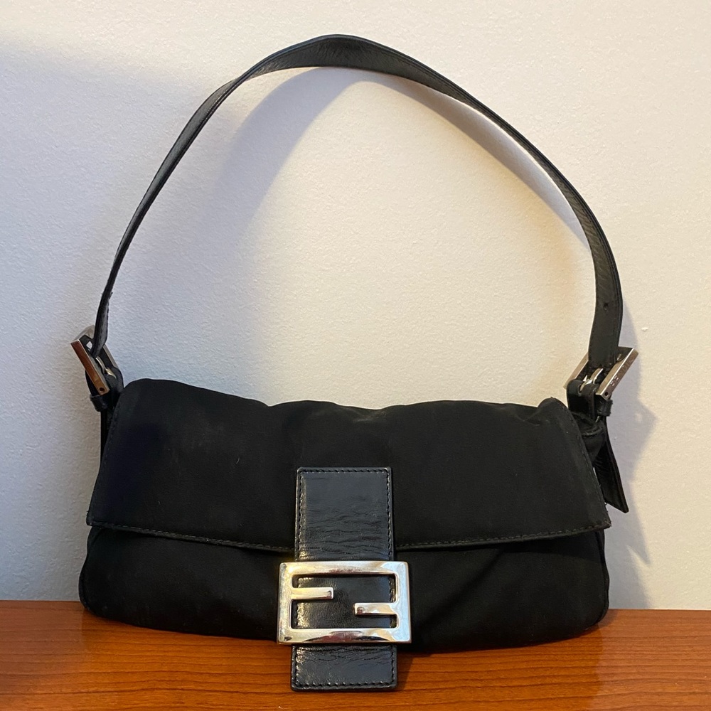 Authentic Black Fendi shoulder bag
